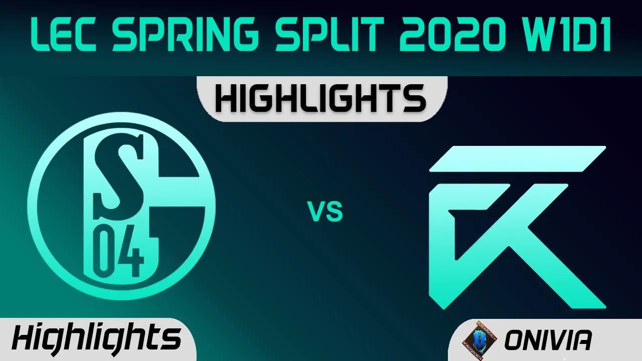 S04 vs XL Highlights LEC Spring 2020 W1D1 Schalke 04 vs Excel Esports LEC Highlights 2020 by Onivia thumbnail