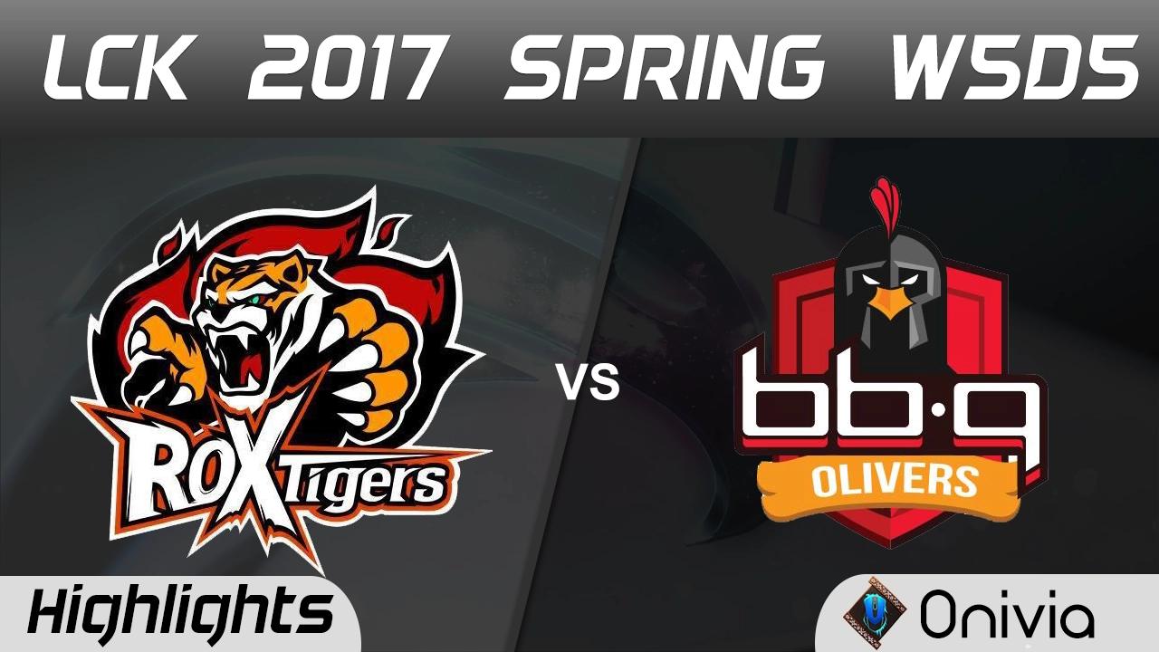 ROX vs BBQ Highlights Game 1 LCK Spring 2017 W5D5 ROX Tigers vs BBQ Olivers thumbnail