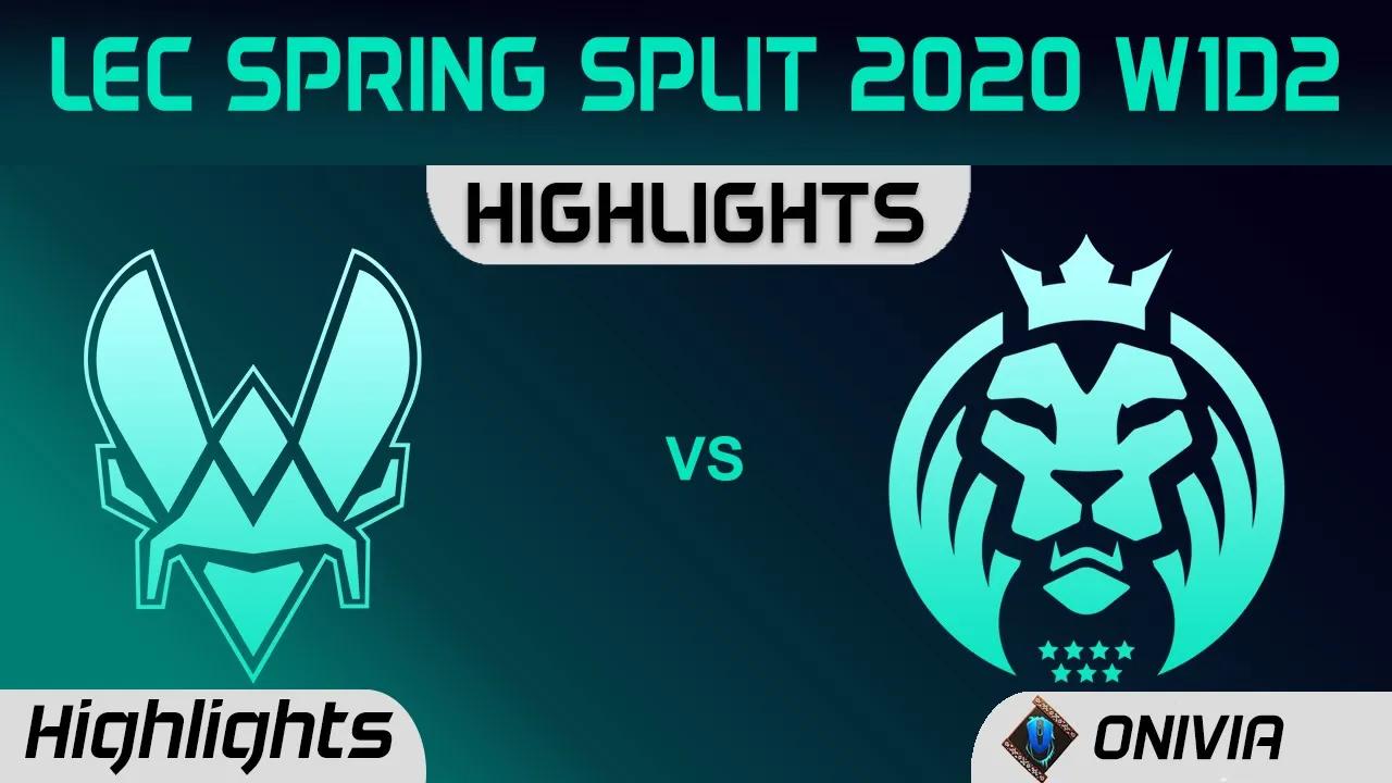 VIT vs MAD Highlights LEC Spring 2020 W1D2 Team Vitality vs MAD Lions LEC Highlights 2020 by Onivia thumbnail