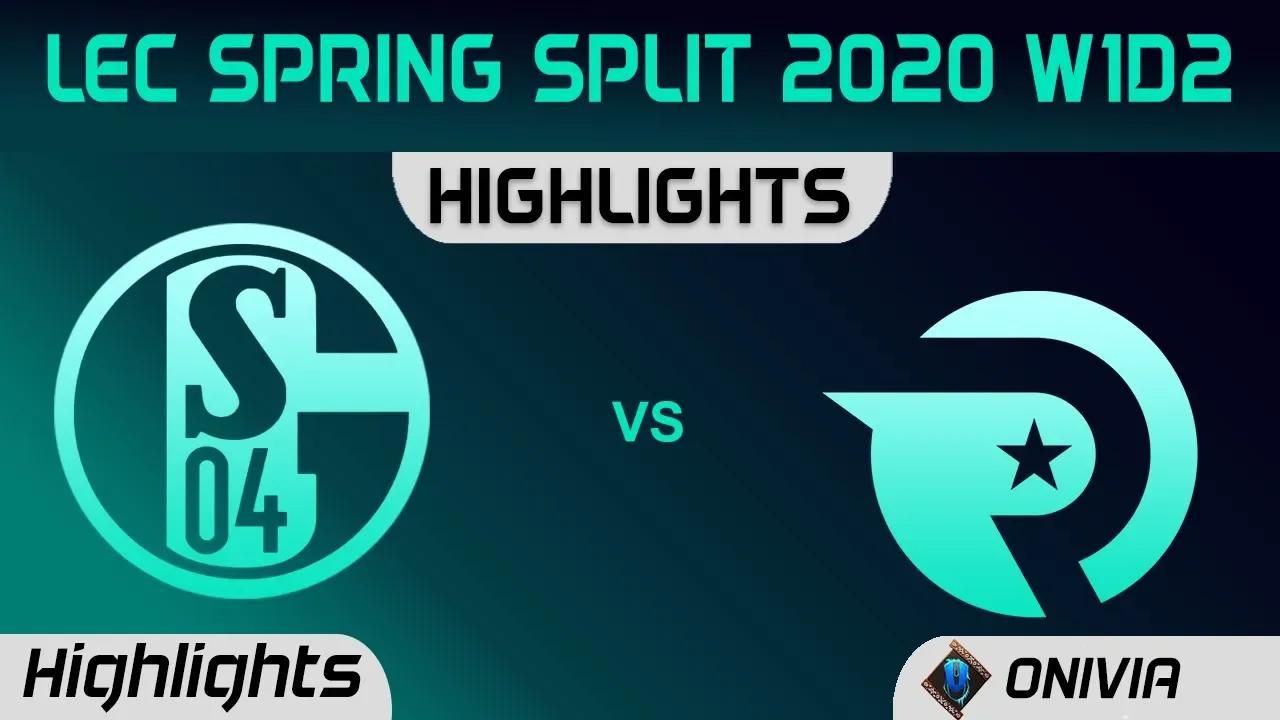 S04 v OG Highlights LEC Spring 2020 W1D2 FC Schalke04 vs Origen LEC Highlights 2020 by Onivia thumbnail