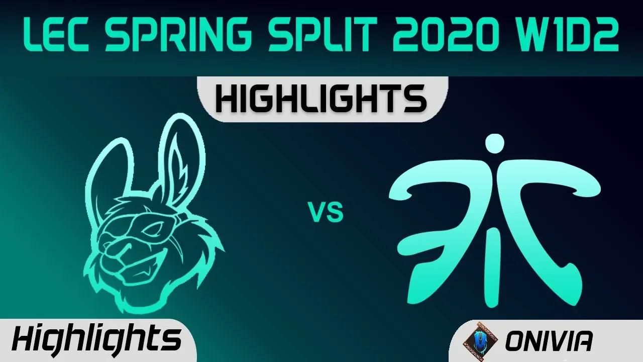 MSF vs FNC Highlights LEC Spring 2020 W1D2 Misfits Gaming vs Fnatic LEC Highlights 2020 by Onivia thumbnail