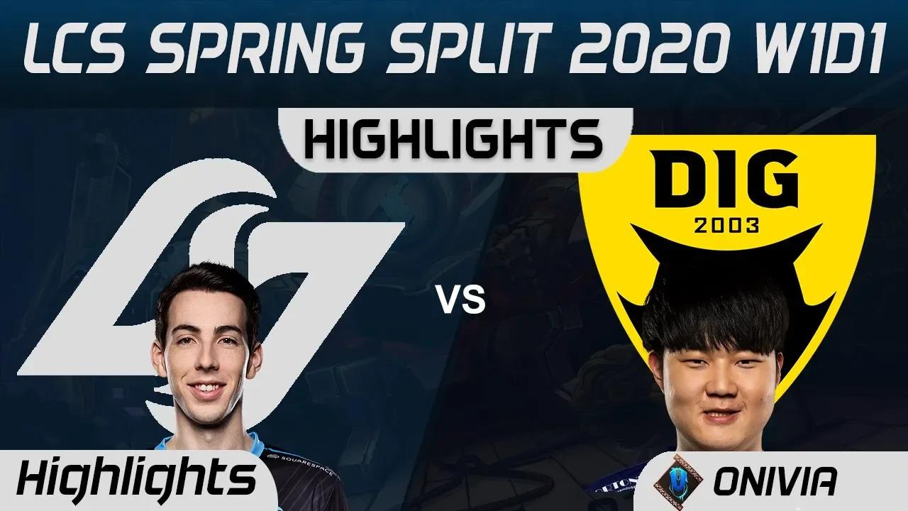 CLG vs DIG Highlights LCS Spring 2020 W1D1 Counter Logic Gaming vs Dignitas LCS Highlights 2020 by O thumbnail