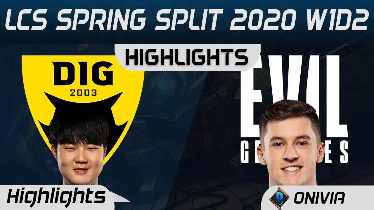 DIG vs EG Highlights LCS Spring 2020 W1D2 Dignitas vs Evil Geniuses LCS Highlights 2020 by Onivia thumbnail