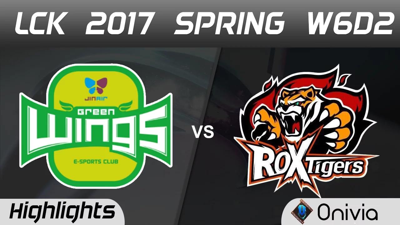 JAG vs ROX Highlights Game 1 LCK Spring 2017 W6D2 Jin Air Green Wings vs ROX Tigers thumbnail