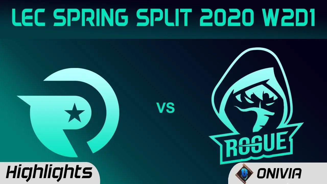 OG vs RGE Highlights LEC Spring 2020 W2D1 Origen vs Rogue LEC Highlights 2020 by Onivia thumbnail