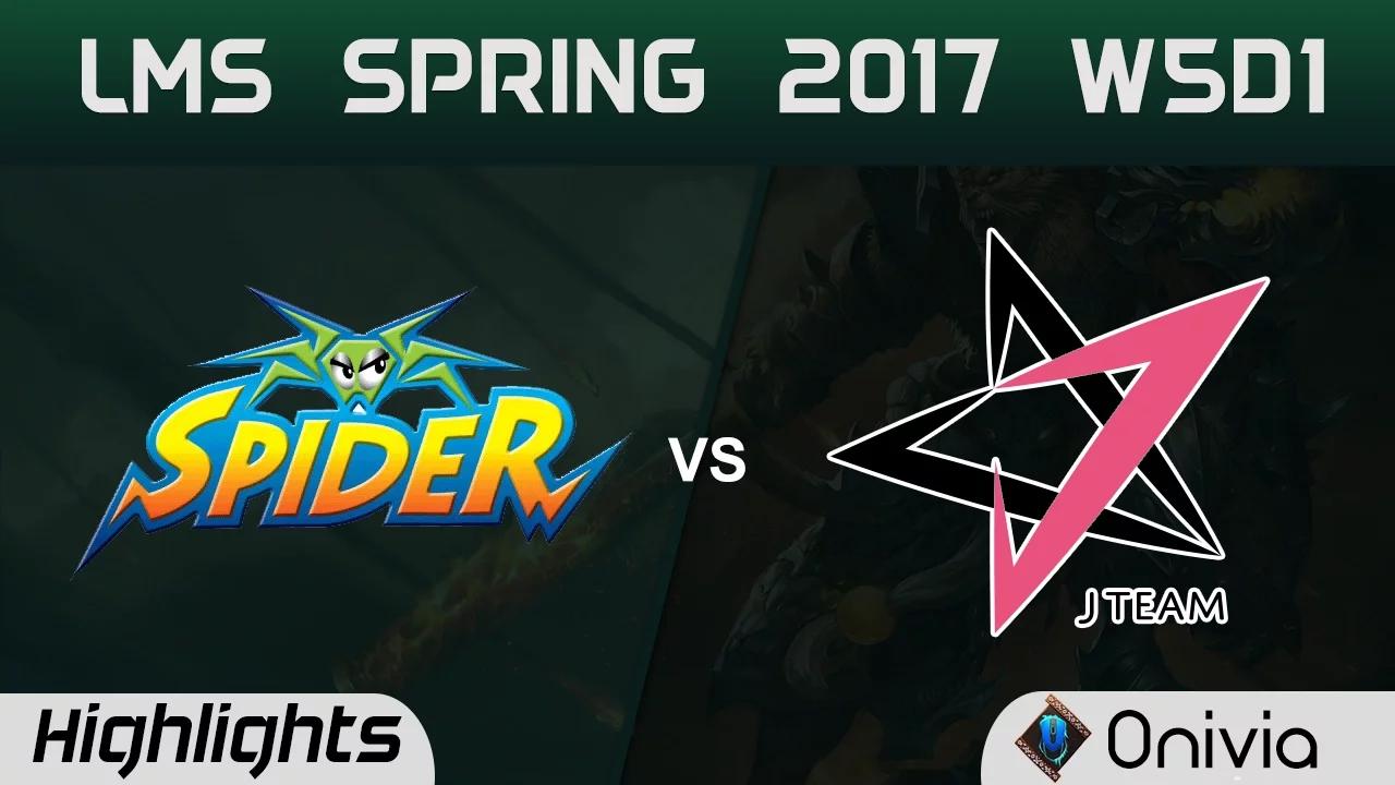 WS vs JT Highlights Game 1 LMS Spring 2017 W5D1 Wayi Spyder vs J Team thumbnail