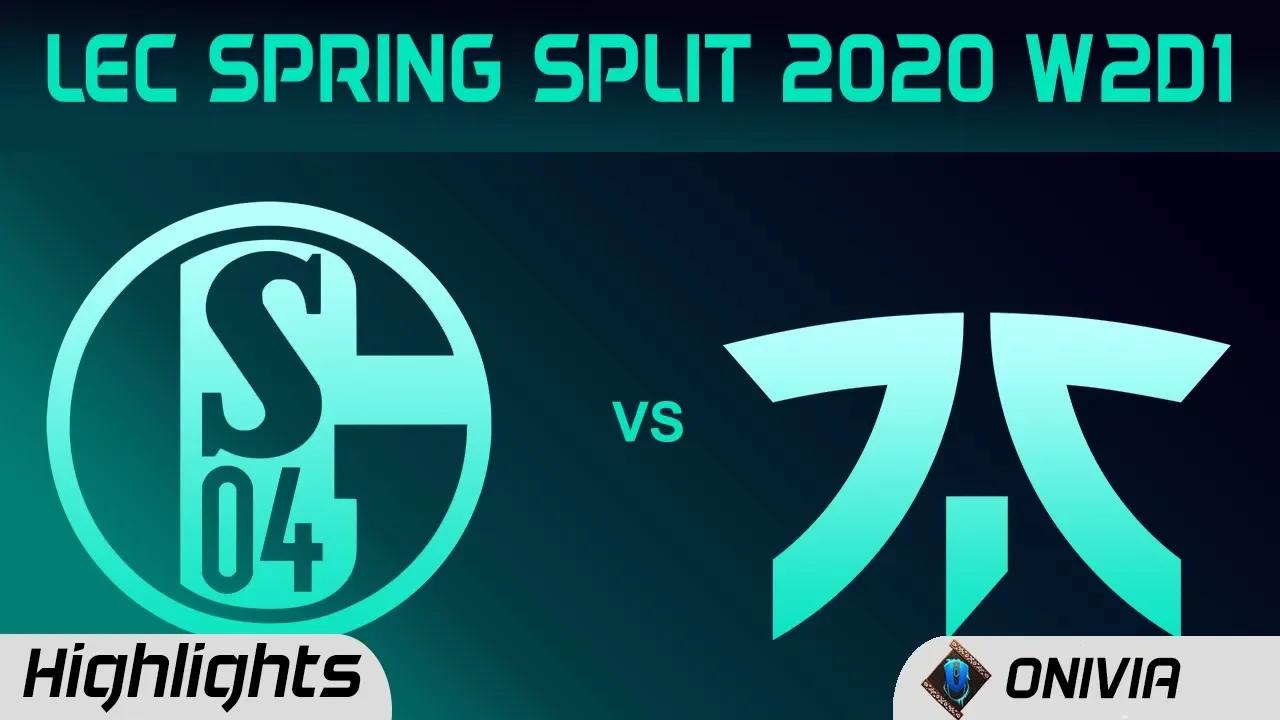 S04 vs FNC Highlights LEC Spring 2020 W2D1 FC Schalke 04 vs Fnatic LEC Highlights 2020 by Onivia thumbnail