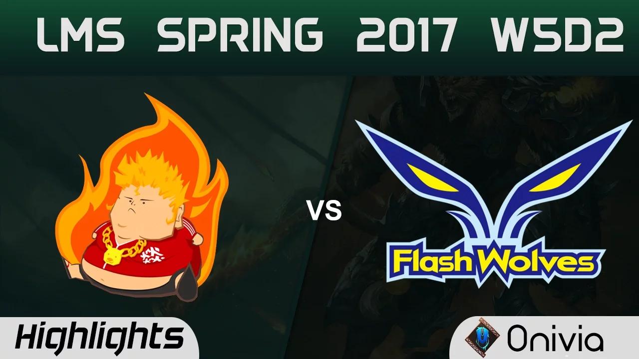 FB vs FW Highlights Game 2 LMS 亮点 春季職業聯賽 2017 W5D1 Fireball vs Flash Wolves thumbnail