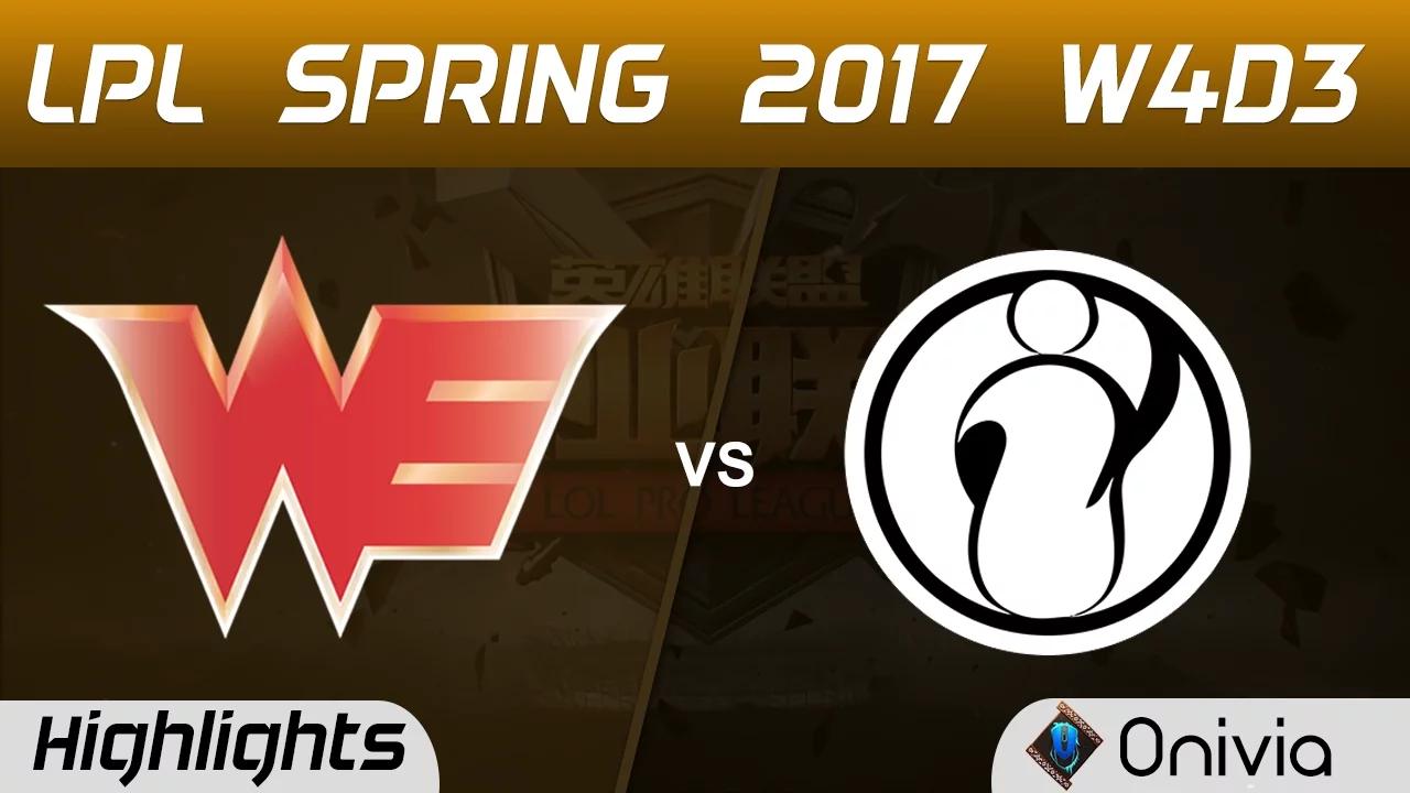 WE vs IG Highlights Game 2 LPL Spring 2017 W4D3  Team WE vs Invictus Gaming thumbnail