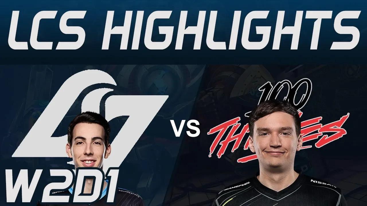 CLG vs 100 Highlights LCS Spring 2020 W2D1 Counter Logic Gaming vs 100Thieves LCS Highlights 2020 by thumbnail