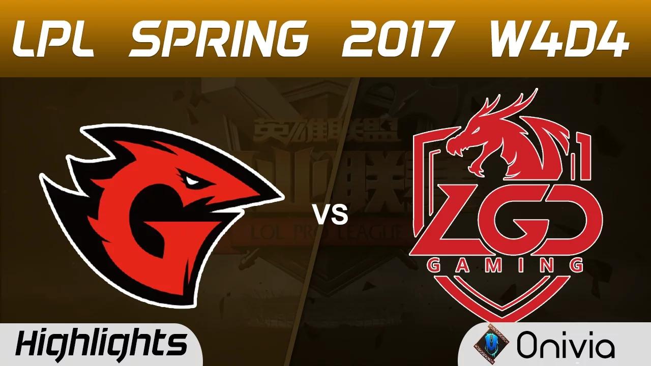 GT vs LGD Highlights Game 1 LPL Spring 2017 W4D4 Game Talents vs LGD Gaming thumbnail