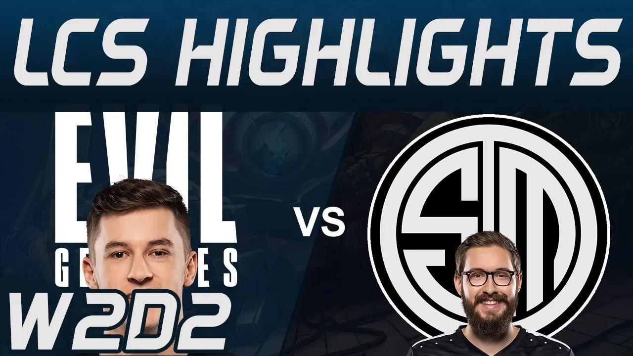 EG vs TSM Highlights LCS Spring 2020 W2D2 Evil Geniuses vs Team Solo Mid LCS Highlights 2020 by Oniv thumbnail