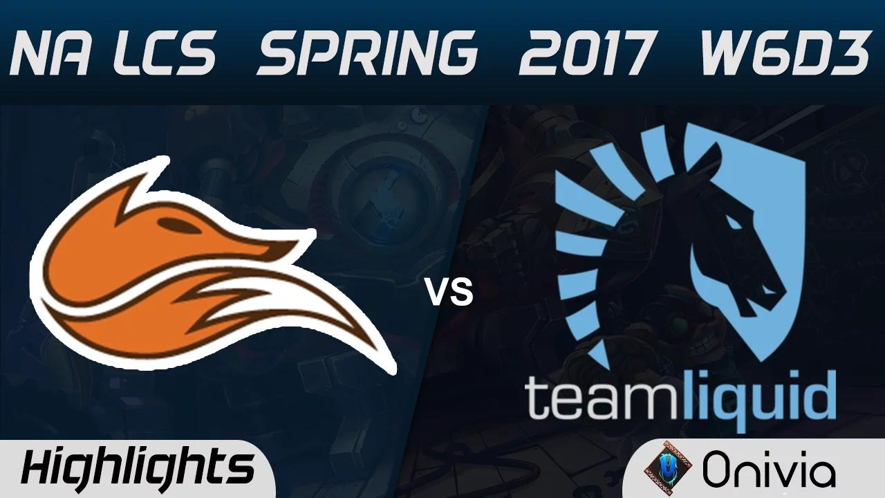 FOX vs TL Highlights Game 1 NA LCS Spring 2017 W6D3 Echo Fox vs Team Liquid thumbnail