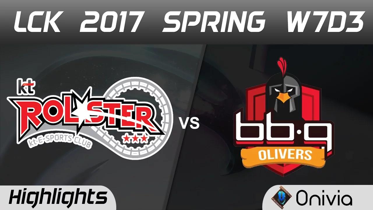 KT vs BBQ Highlights Game 2 LCK Spring 2017 W7D3 KT Rolster vs BBQ Olivers thumbnail