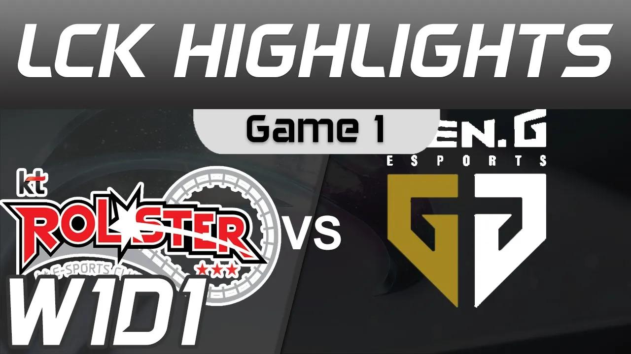 KT vs GEN Highlights Game 1 LCK Spring 2020 KT Rolster vs Gen G LCK Highlights 2020 by Onivia thumbnail