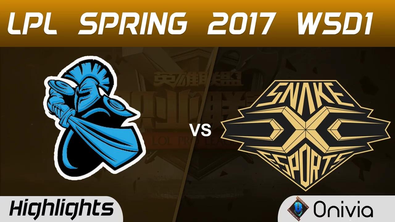 NB vs SS Highlights Game 1 LPL Spring 2017 W5D1 NewBee vs Snake thumbnail