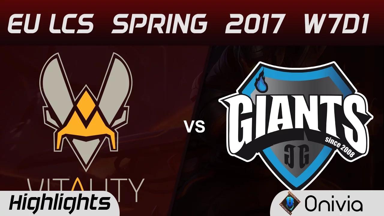 VIT vs GIA Highlights Game 3 EU LCS Spring 2017 W7D1 Vitality vs Giants thumbnail