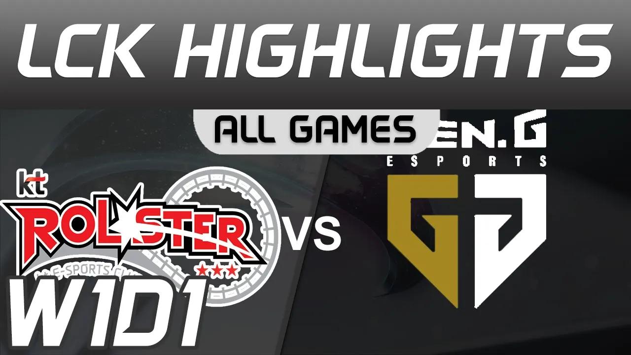 KT vs GEN ALL GAMES Highlights LCK Spring 2020 KT Rolster vs Gen G LCK Highlights 2020 by Onivia thumbnail