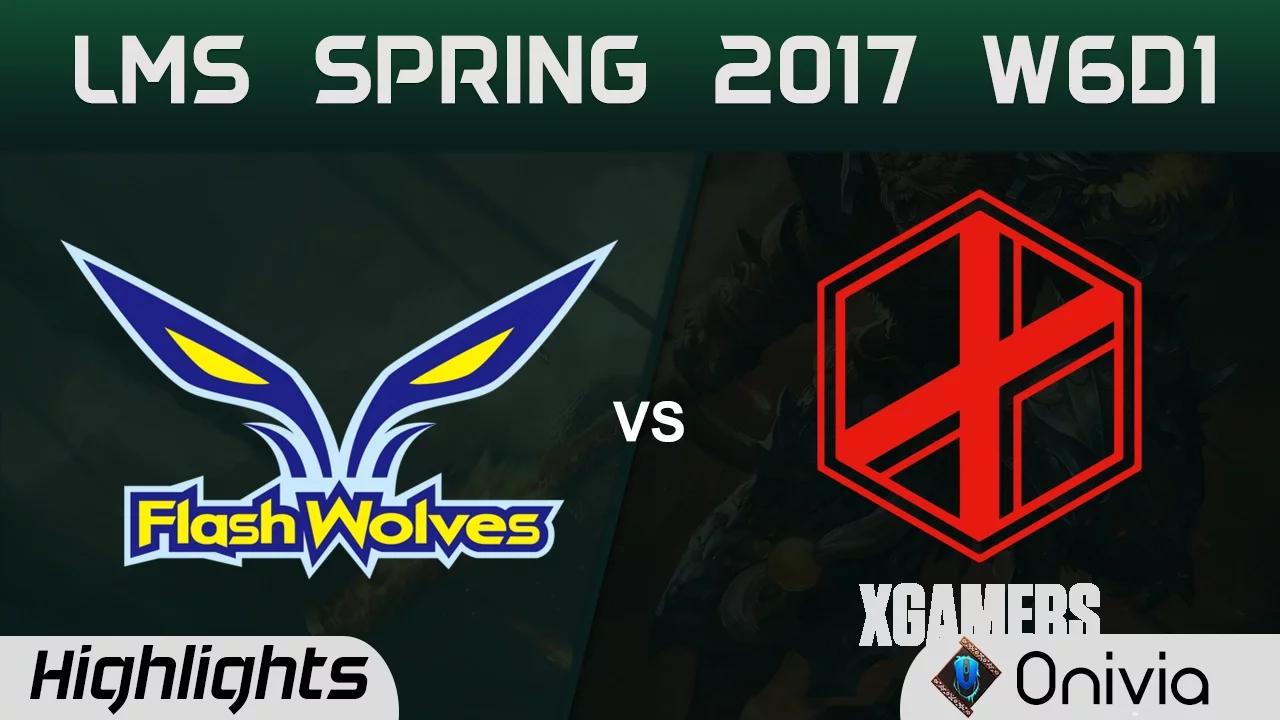 FW vs XG Highlights Game 1 LMS 精華 春季職業聯賽 2017 W6D1 Flash Wolves vs xGamers thumbnail