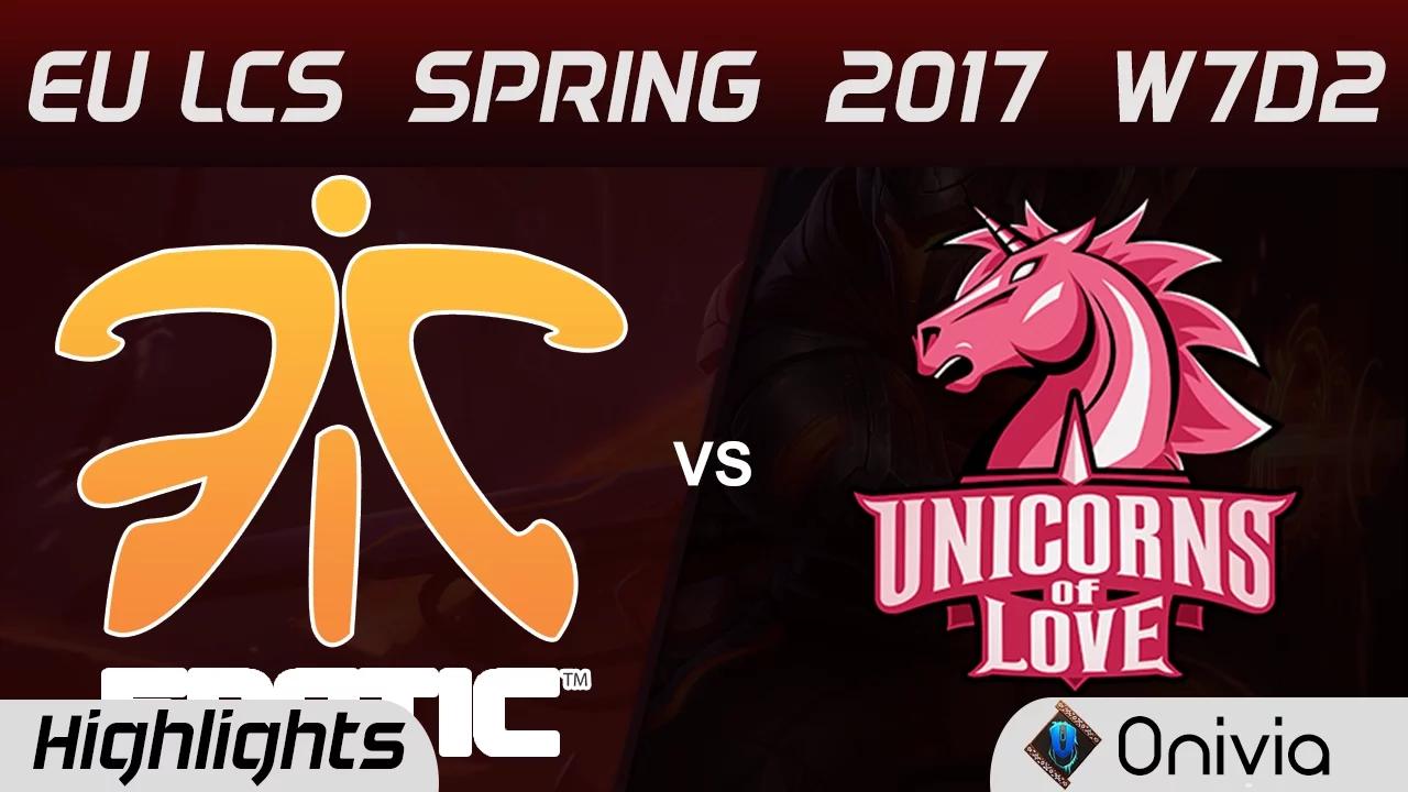 FNC vs UOL Highlights Game 2 EU LCS Spring 2017 W7D2 Fnatic vs Unicorns of Love thumbnail