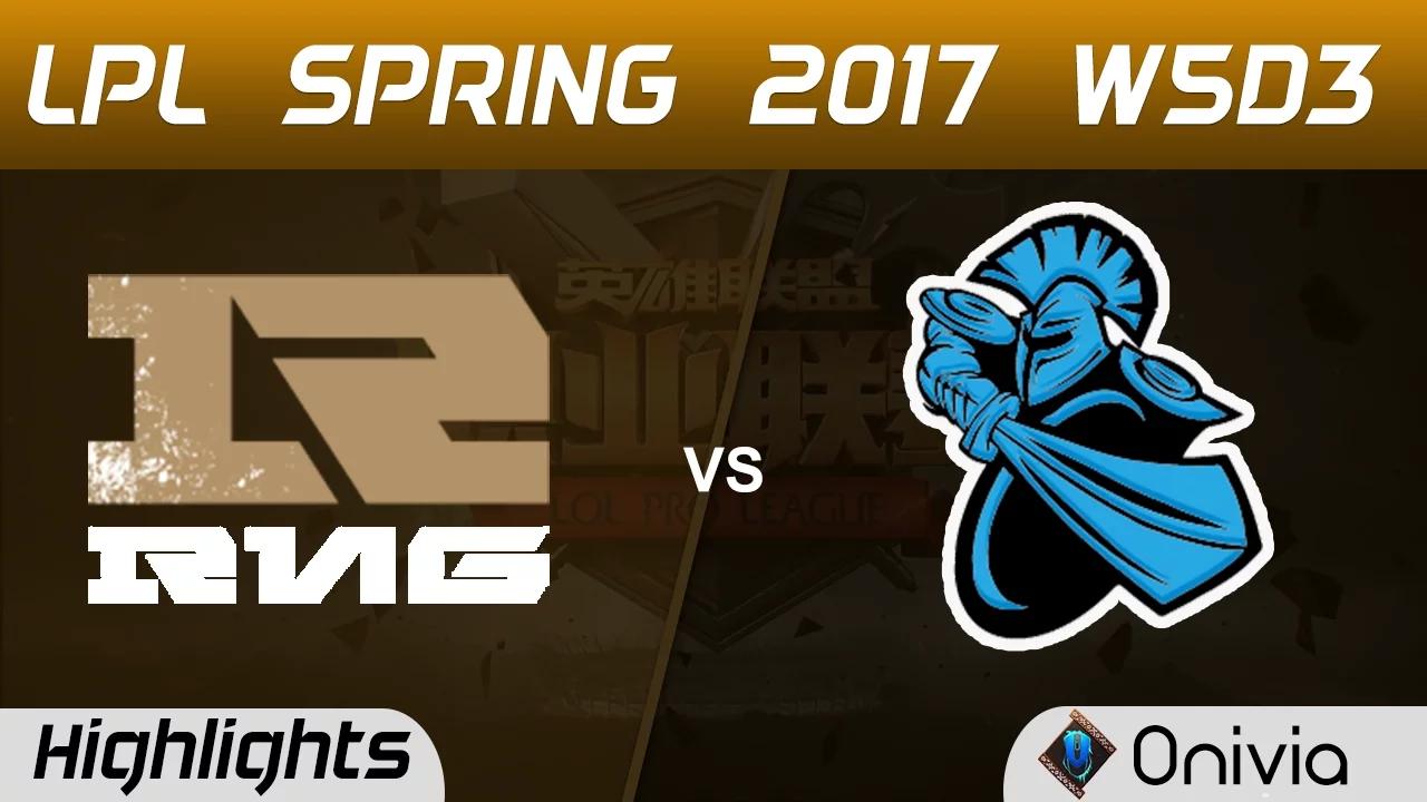 RNG vs NB Highlights Game 1 LPL Spring 2017 W5D3  Royal Never Give Up vs NewBee thumbnail