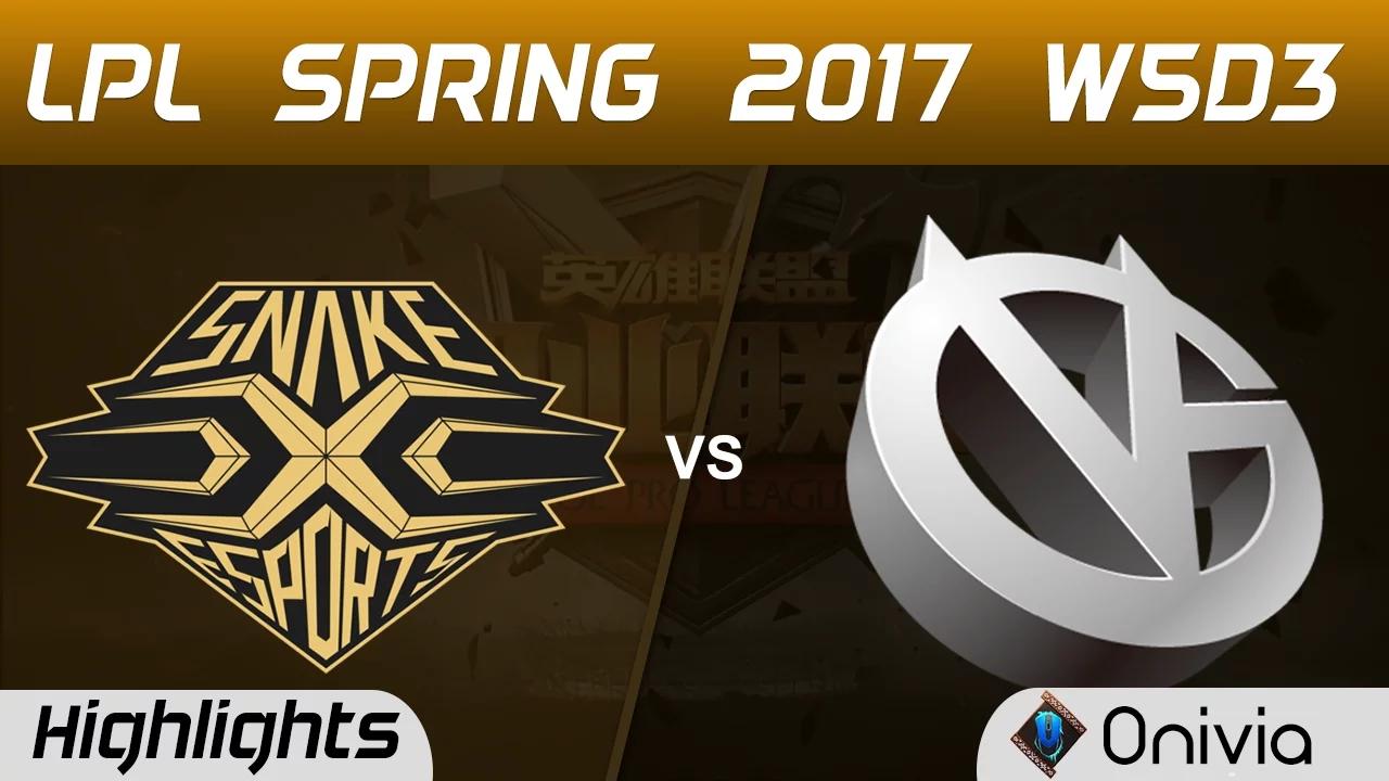 SS vs VG Highlights Game 1 LPL Spring 2017 W5D3  Snake vs Vici Gaming thumbnail