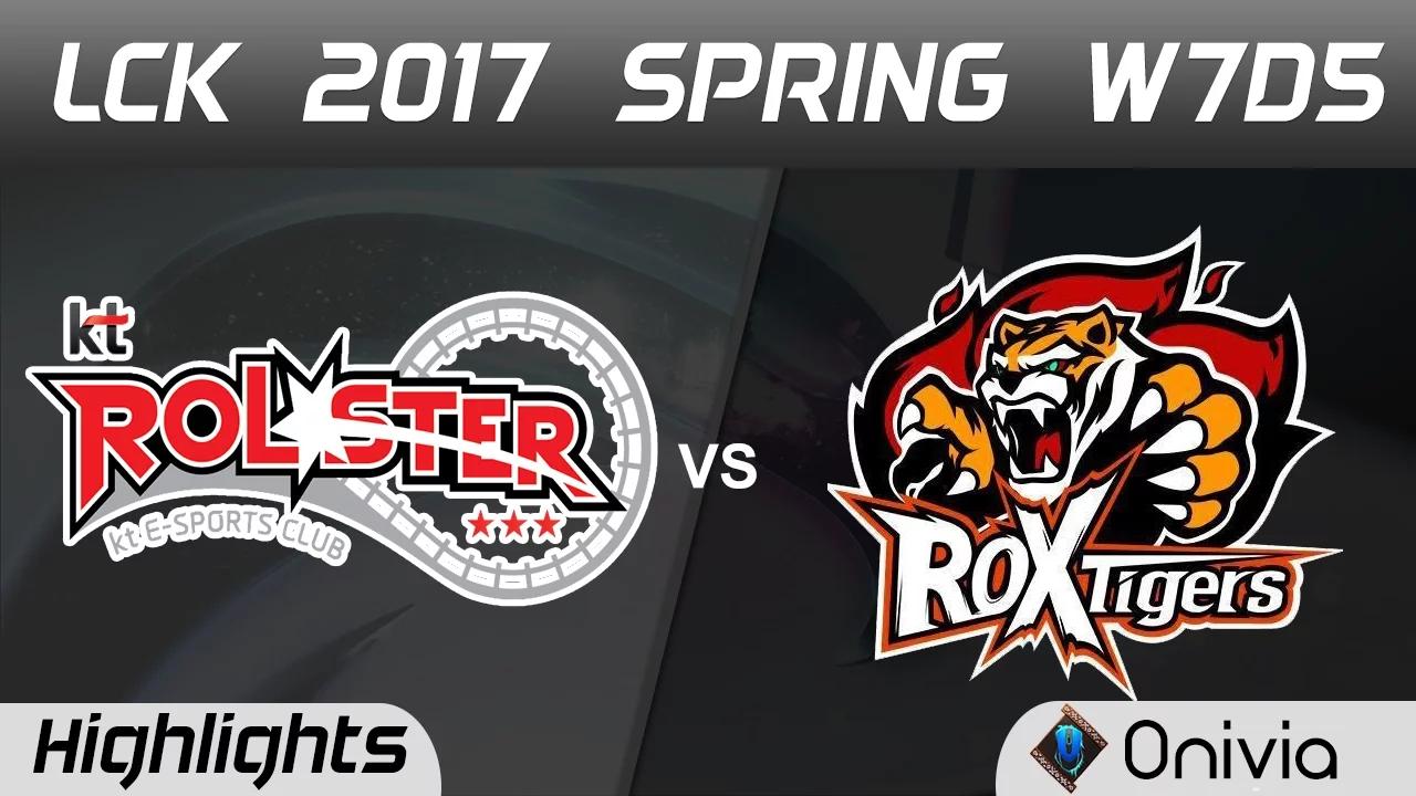 KT vs ROX Highlights Game 1 LCK Spring 2017 W7D5 KT Rolster vs ROX Tigers thumbnail