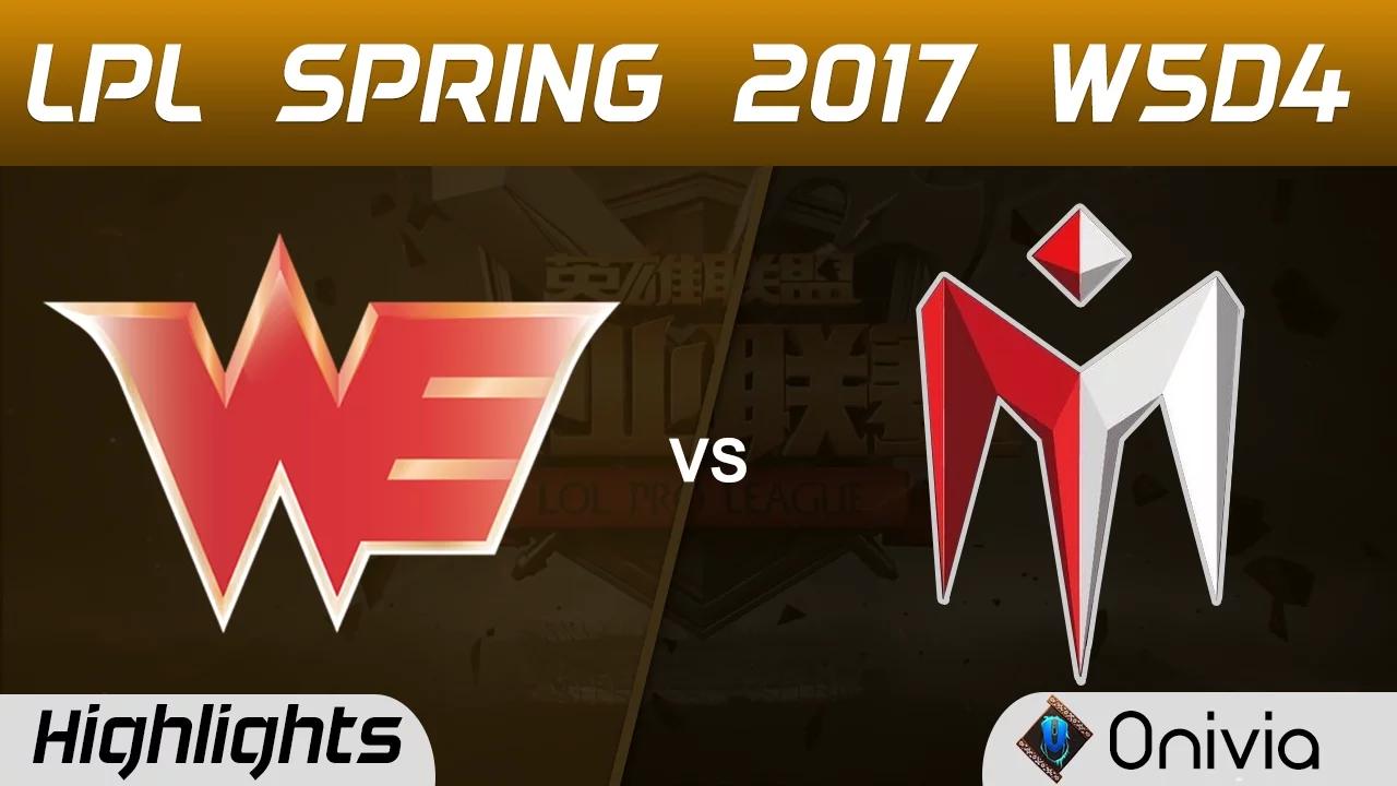 WE vs IM Highlights Game 1 LPL Spring 2017 W5D4 Team WE vs I May thumbnail