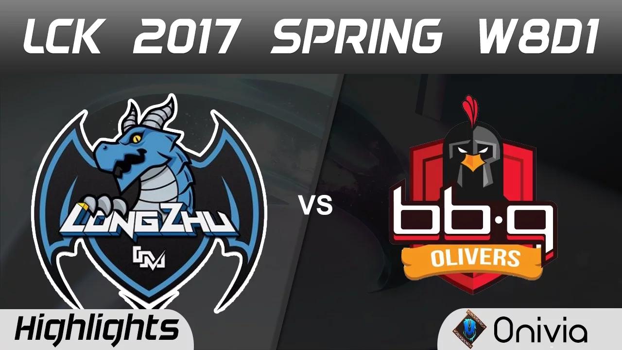 LZ vs BBQ Highlights Game 1 LCK Spring 2017 W8D1 Longzhu vs BBQ Olivers thumbnail