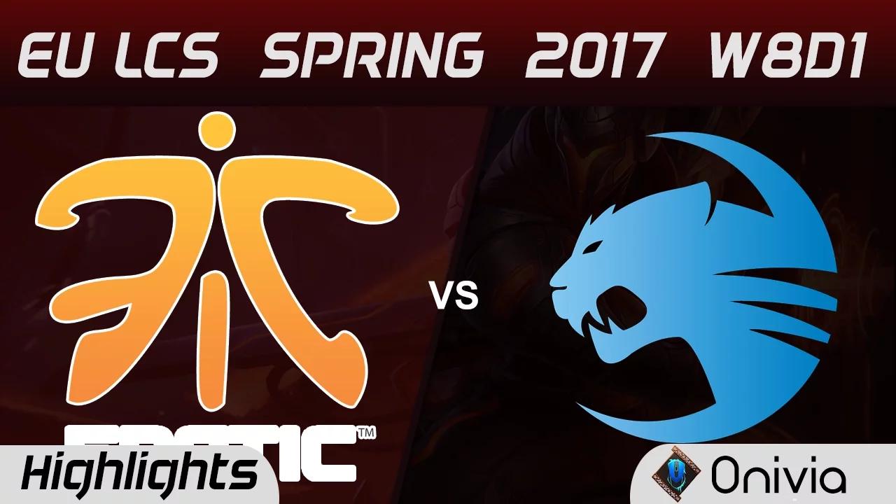 FNC vs ROC Highlights Game 3 EU LCS Spring 2017 W8D1 Fnatic vs Roccat thumbnail