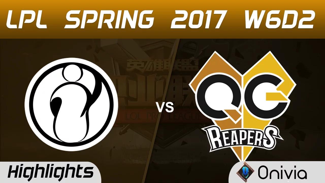 IG vs QG Highlights Game 1 LPL Spring 2017 W6D2 Invictus Gaming vs QG Reapers thumbnail