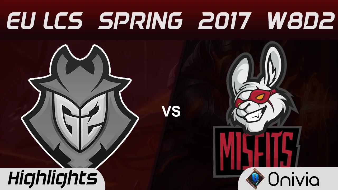 G2 vs MSF Highlights Game 1 EU LCS Spring 2017 W8D2 G2 Esports vs Misfits thumbnail