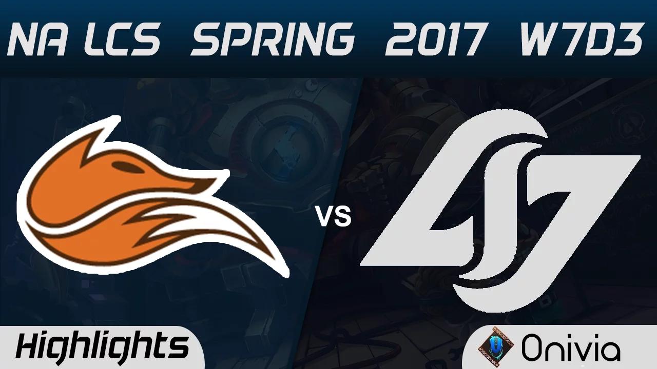 FOX vs CLG Highlights Game 1 NA LCS Spring 2017 W8D1 Echo Fox vs Counter Logic Gaming thumbnail