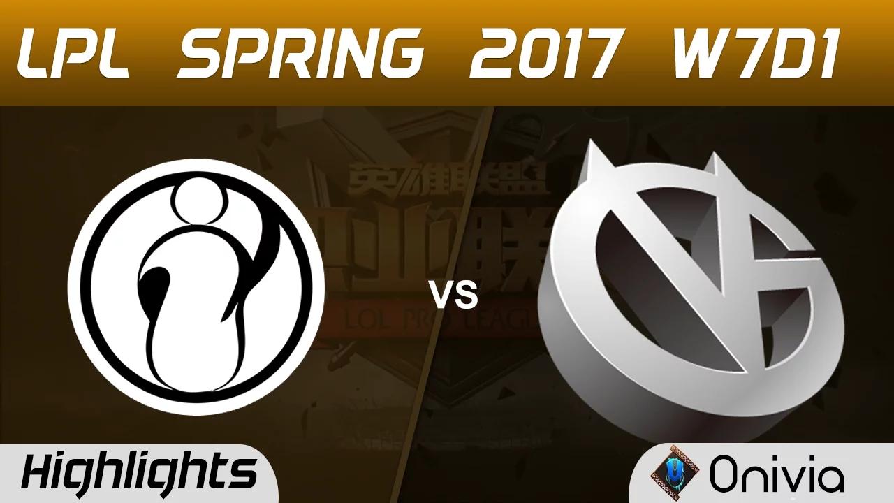 IG vs VG Highlights Game 3 LPL Spring 2017 W7D1 Invictus Gaming vs Vici Gaming thumbnail