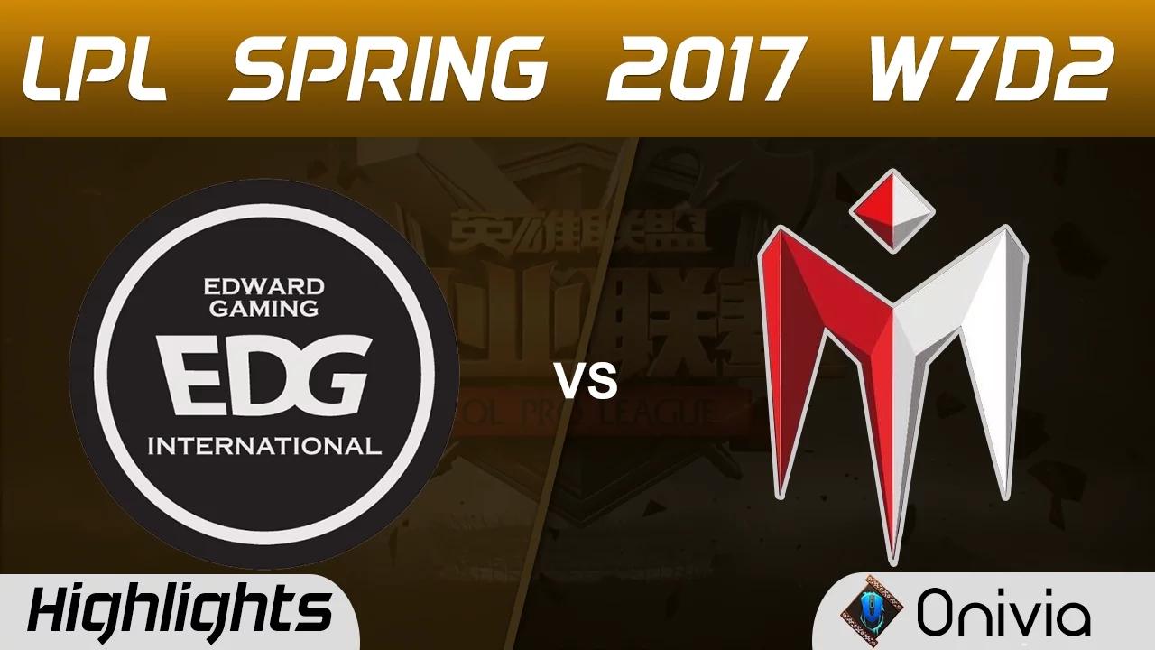 EDG vs IM Highlights Game 2 LPL Spring 2017 W7D2 Edward Gaming vs I May thumbnail