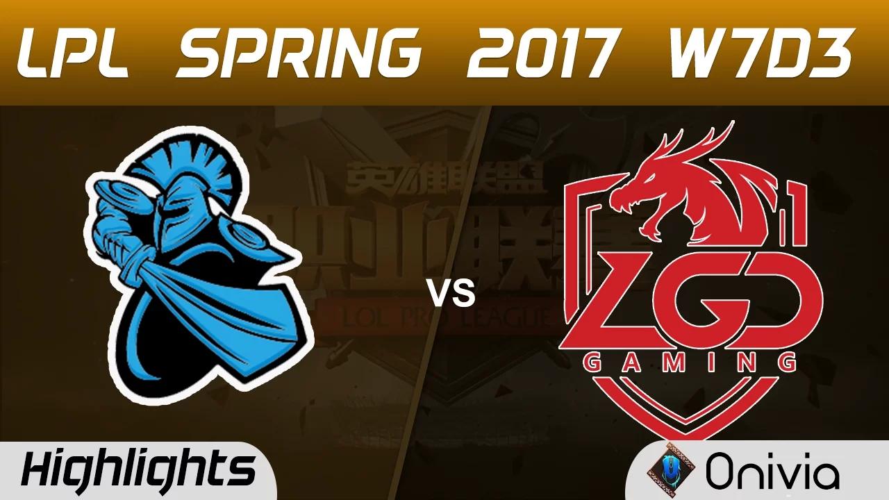 NB vs LGD Highlights Game 1 LPL Spring 2017 W7D3  NewBee vs LGD Gaming thumbnail