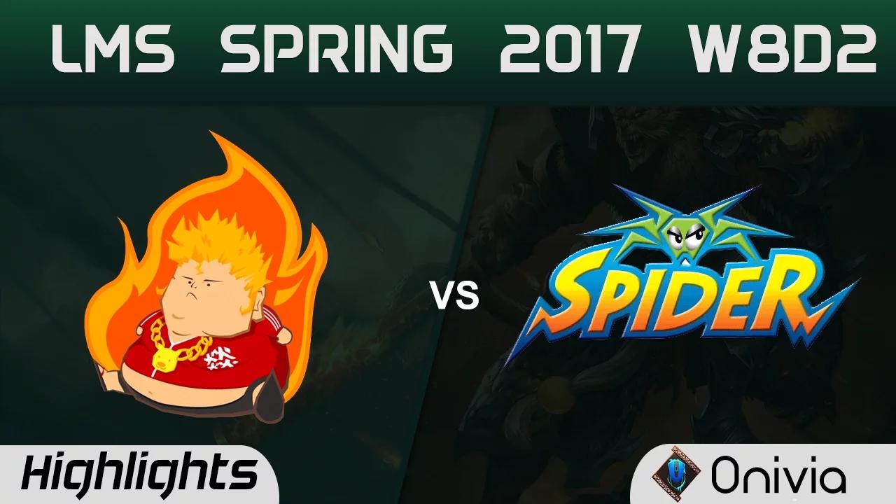 FB vs WS Highlights Game 2 LMS 精華 春季職業聯賽 2017 W8D2 Fireball vs Wayi Spyder thumbnail