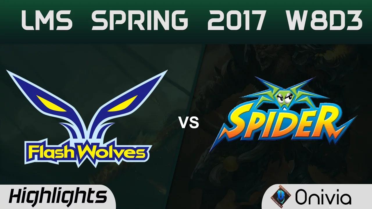 FW vs WS Highlights Game 1 LMS 精華 春季職業聯賽 2017 W8D3 Flash Wolves vs Wayi Spyder thumbnail