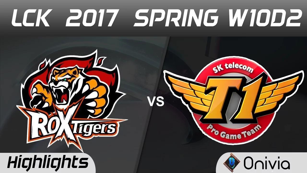 ROX vs SKT Highlights Game 1 LCK Spring 2017 W10D2 ROX Tigers vs SK Telecom T1 thumbnail