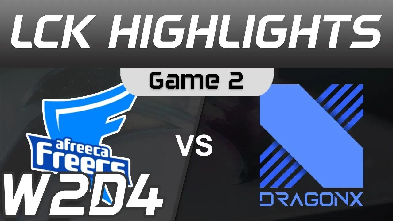 AF vs DRX Highlights Game 2 LCK Spring 2020 W2D4 Afreeca Freecs vs DragonX LCK Highlights 2020 by On thumbnail