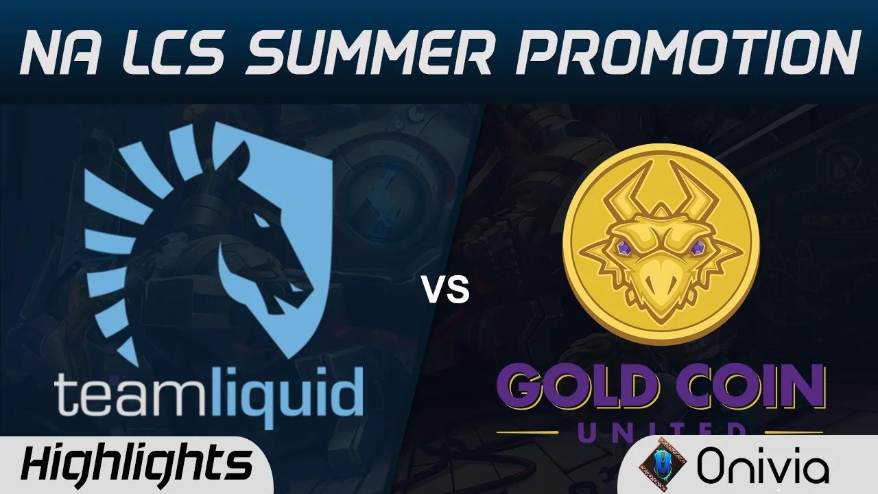 TL vs GCU Highlights Game 3 NA LCS Summer Promotion 2017 Team Liquid vs Gold Coin United thumbnail