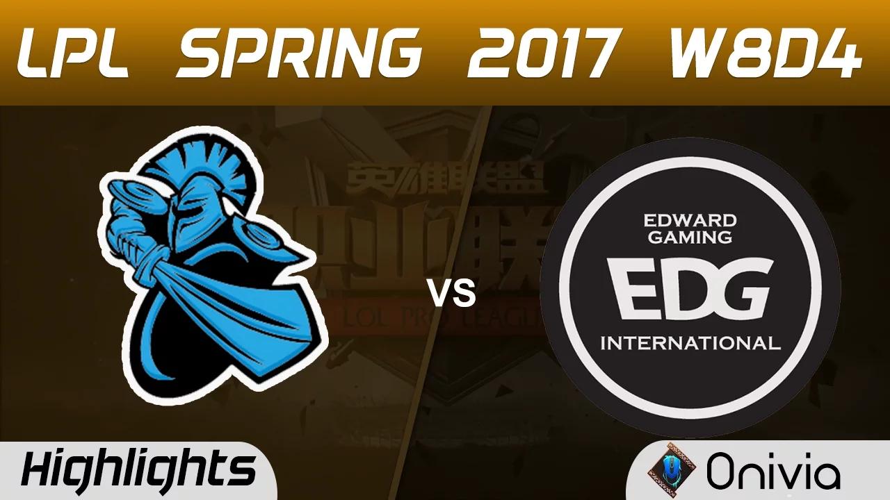 NB vs EDG Highlights Game 1 LPL Spring 2017 W8D4 NewBee vs Edward Gaming thumbnail