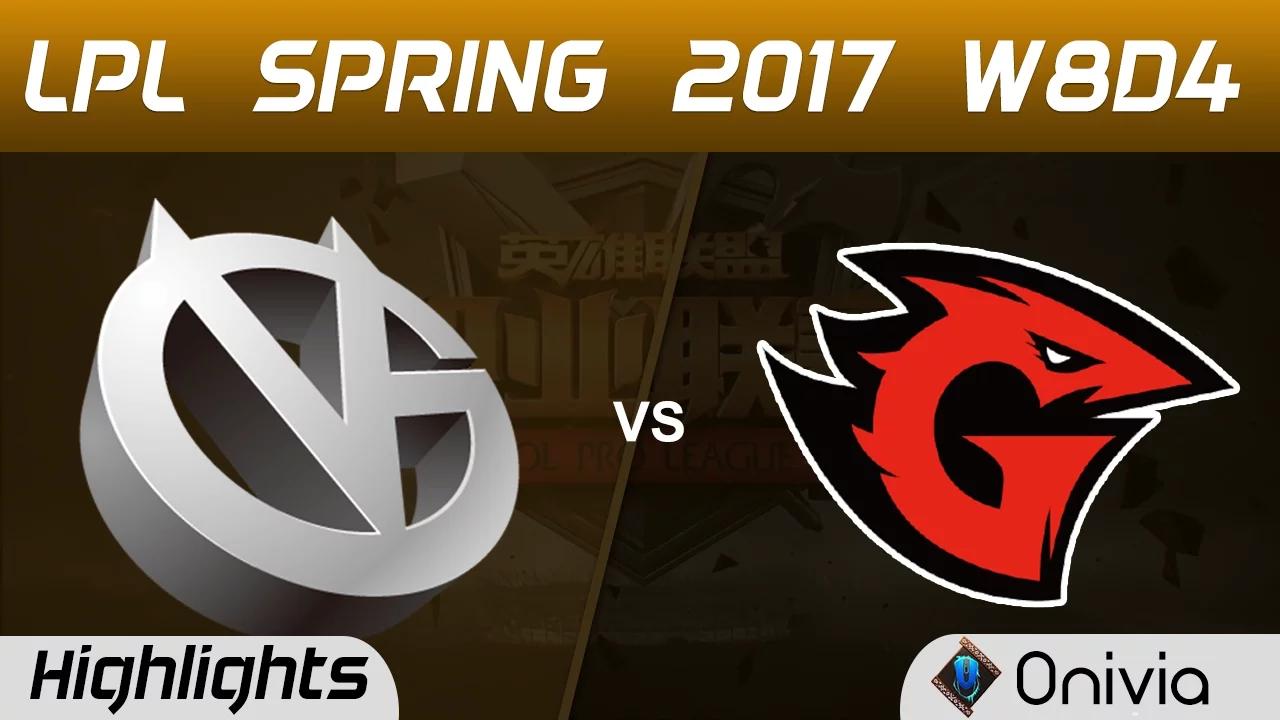 VG vs GT Highlights Game 1 LPL Spring 2017 W8D4 Vici Gaming vs Game Talents thumbnail