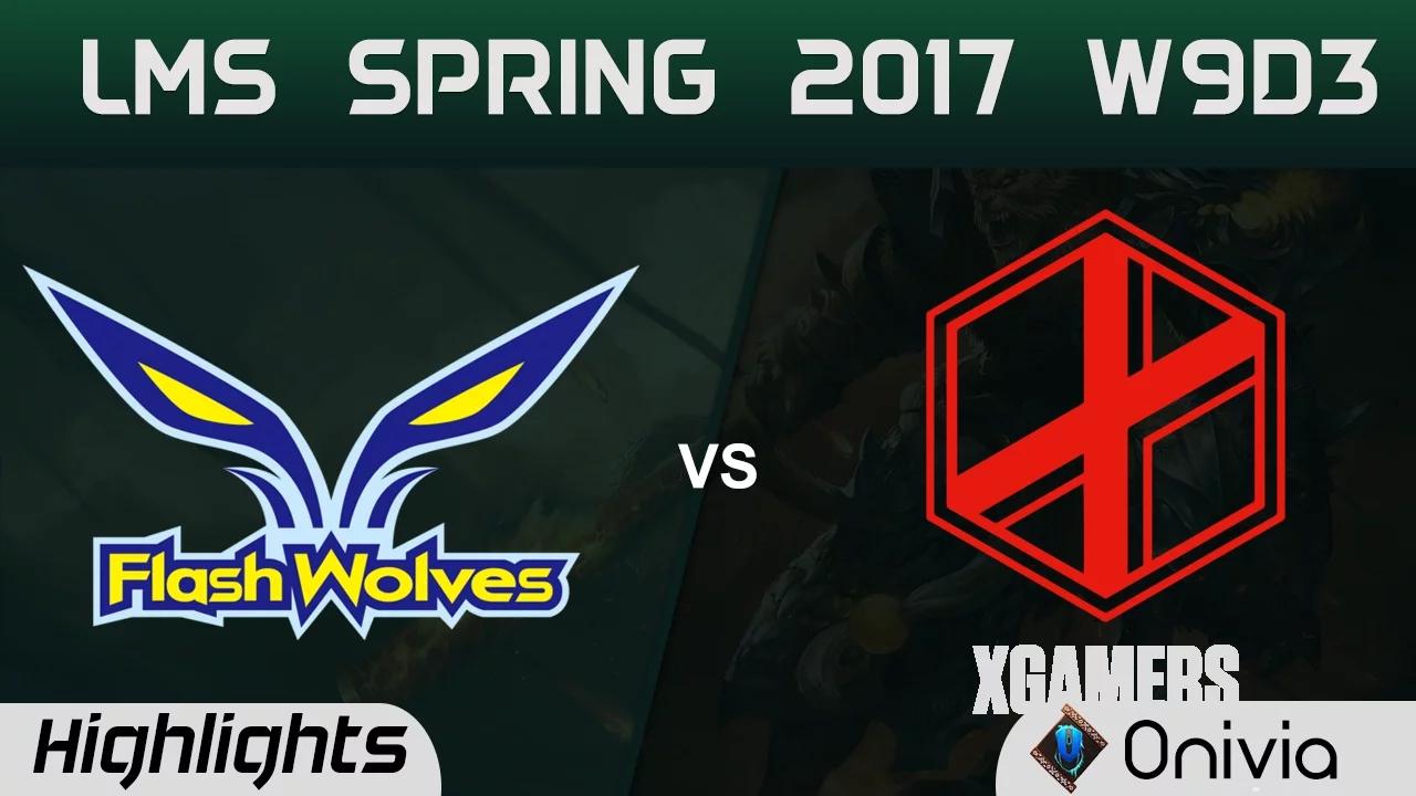 FW vs XG Highlights Game 1 LMS 精華 春季職業聯賽 2017 W9D3 Flash Wolves vs xGamers thumbnail