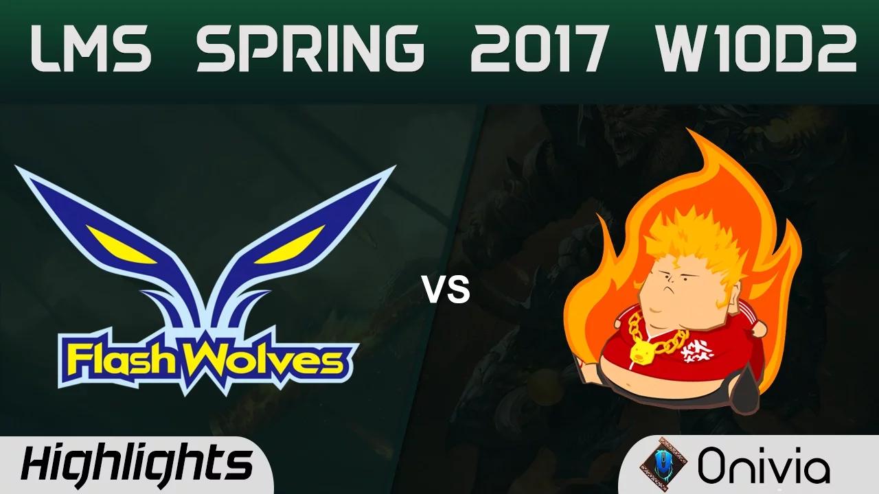 FW vs FB Highlights Game 2 LMS 精華 春季職業聯賽 2017 W10D2 Flash Wolves vs Fireball thumbnail