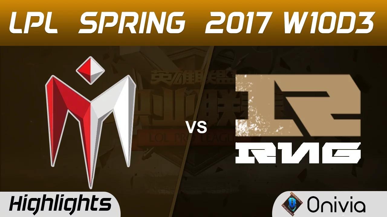 IM vs RNG Highlights Game 1 LPL Spring 2017 W10D3 I May vs Royal Never Give Up thumbnail