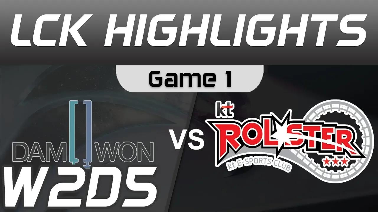 DWG vs KT Highlights Game 1 LCK Spring 2020 W2D5 DAMWON Gaming vs KT Rolster LCK Highlights 2020 by thumbnail