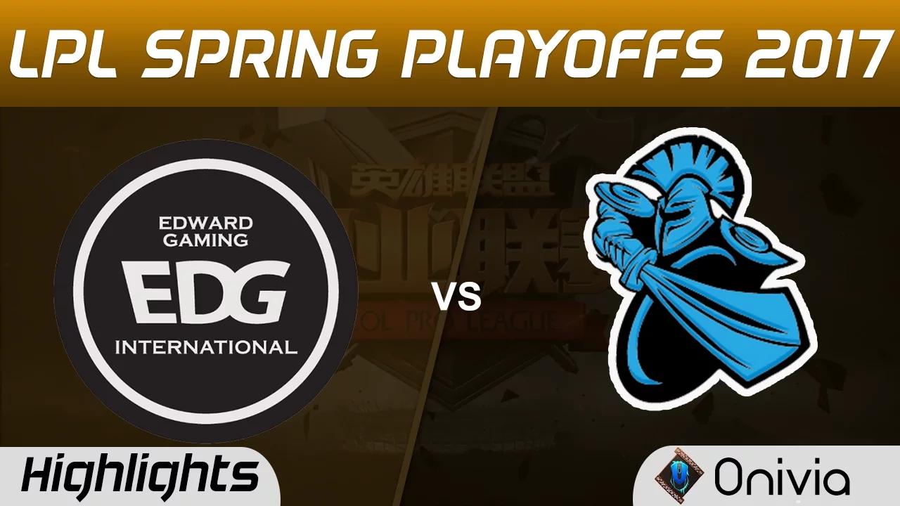 EDG vs NB Highlights Game 1 LPL Spring Playoffs 2017 Edward Gaming vs Nebee thumbnail