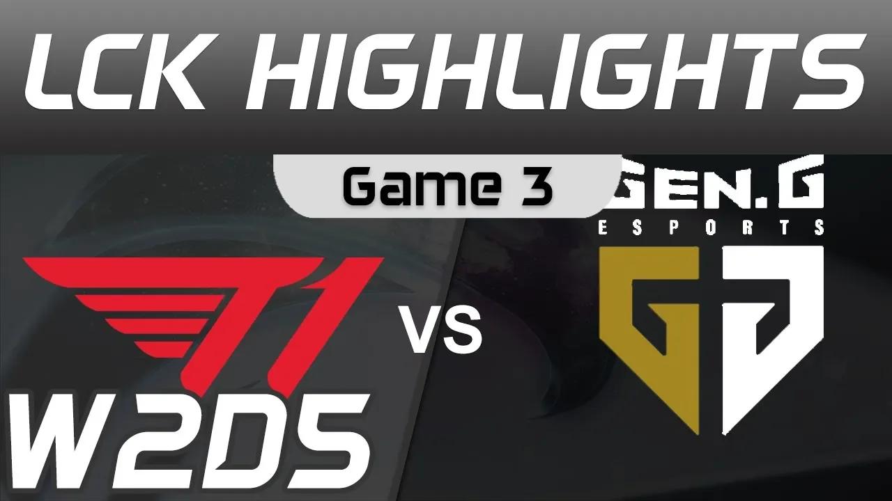 T1 vs GEN Highlights Game 3 LCK Spring 2020 W2D5 T1 vs Gen G LCK Highlights 2020 by Onivia thumbnail