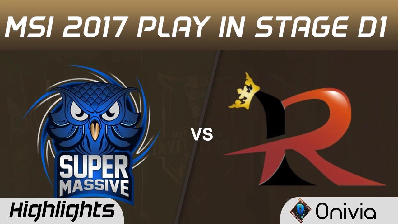 SUP vs RPG Highlights MSI 2017 Play In Stage D1 SuperMassive vs Rampage by Onivia thumbnail